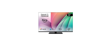 Amazon: TV 55" Panasonic TV-55W80AEZC - QLED 4K, Fire TV, Dolby Vision/Atmos à 449€ (au lieu de 599€)