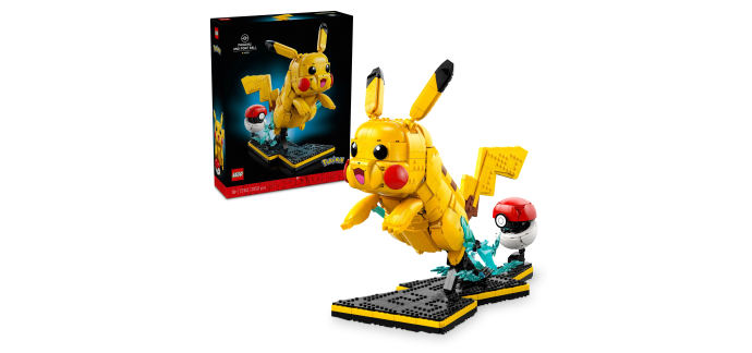Amazon: LEGO® Pokémon Pikachu et Poké Ball (72152) à 119,99€ (au lieu de 147,99€)