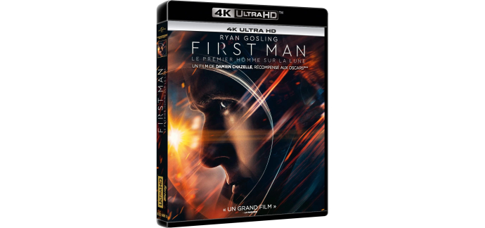 Amazon: Blu-Ray 4K UHD First Man - Le Premier Homme sur la Lune à 12,07€ (au lieu de 14,16€)