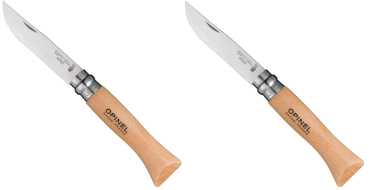 Amazon: Lot de 2 Couteaux Opinel Tradition No. 6 - Acier Inoxydable à 15,76€ (au lieu de 21,60€)