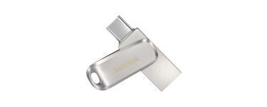Amazon: Clé USB C SanDisk Ultra Dual Drive Luxe 128 Go - 400 Mo/s, USB-C et USB-A à 21,99€