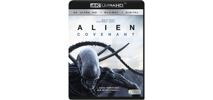 Amazon: Blu-Ray & 4K Ultra HD & Digital Alien Covenant à 12,07€ (au lieu de 13,94€)