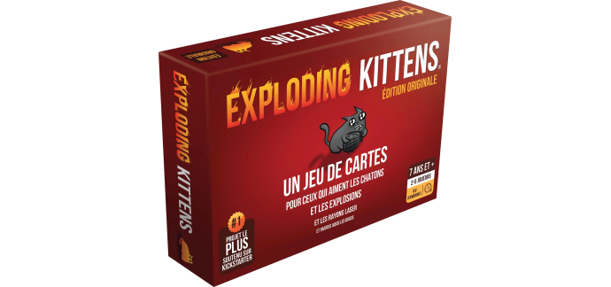 Amazon: Jeu de Société Exploding Kittens à 10,99€ (au lieu de 14,37€)