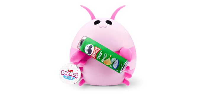 Amazon: Peluche Squishy Snackles - Series 2, Pink Shrimp ou Poulet (Tabasco), 35cm à 8,49€