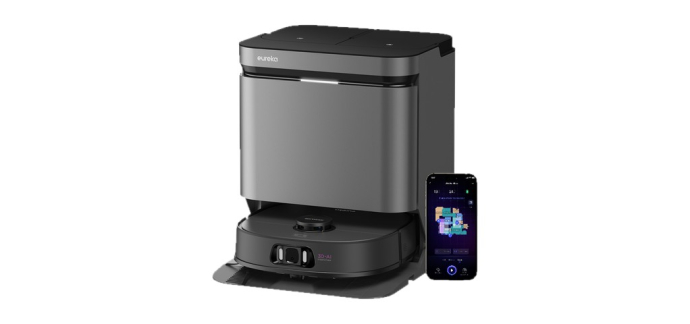 JoyBuy: Robot aspirateur EUREKA J15 Pro Ultra - 16 200 Pa, lavage eau chaude 75°C, anti-enchevêtrement à 299