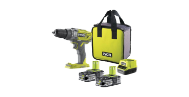 Amazon: Perceuse-visseuse à percussion sans fil Ryobi 18V ONE+ avec 2 batteries à 103,99€