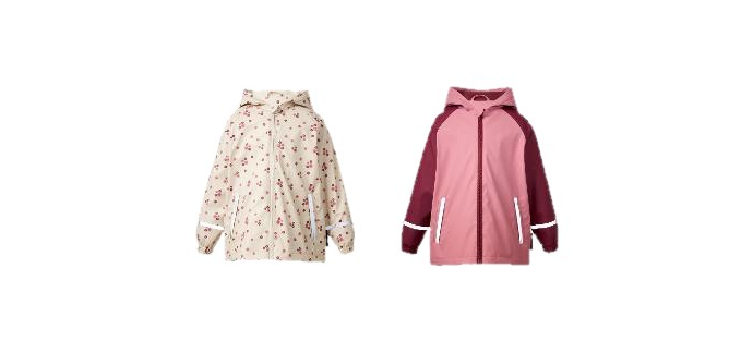 LIDL: LUPILU Veste de pluie petite fille - polaire, imperméable à 7,99€ (au lieu de 9,99€)
