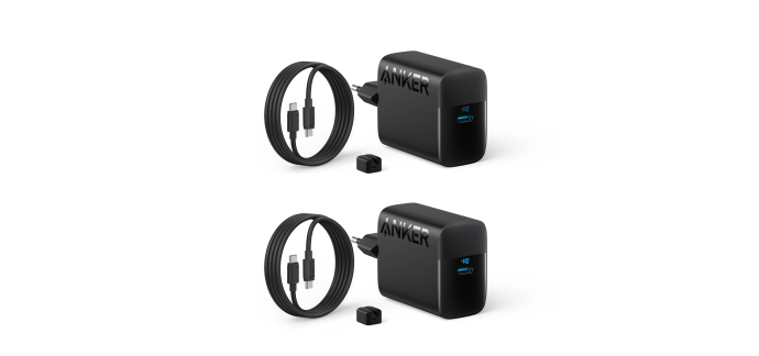 Amazon: Lot de 2 Chargeurs Rapide Anker - 45W avec Câble USB C Rapide à 27,99€ (au lieu de 35,3€)