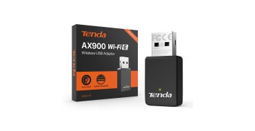 Amazon: Clé USB WiFi 6 Tenda AX900 U11 - Double bande 5 GHz/2,4 GHz à 8,99€ (au lieu de 10,94€)