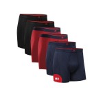 Amazon: Lot de 6 Boxers Danish Endurance Bambou Homme - Multicolore à 34,9€ (au lieu de 51,4€)