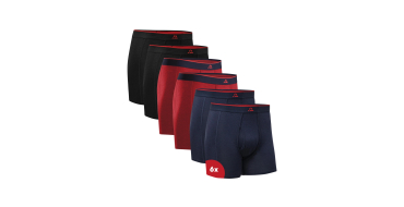 Amazon: Lot de 6 Boxers Danish Endurance Bambou Homme - Multicolore à 34,9€ (au lieu de 51,4€)