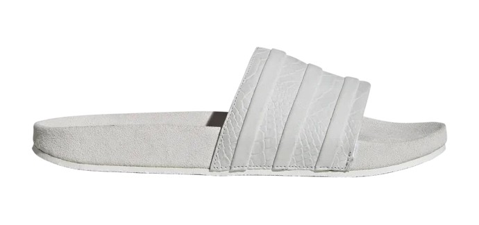Kickz: Adidas Originals Adilette Claquettes Blanc à 20,95€ (au lieu de 69,95€)