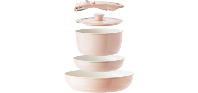 JoyBuy: Redchef Set 5 pièces batterie de cuisine céramique - 20/26 cm, sans PTFE/PFOA/PFAS - lave-vaisselle