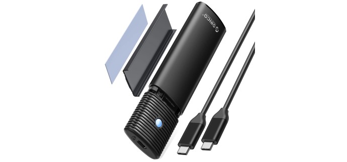 Amazon: Boîtier SSD M.2 NVMe SATA Orico - USB-C 3.2 Gen 2 10 Gbit/s à 10,64€ (au lieu de 19€)