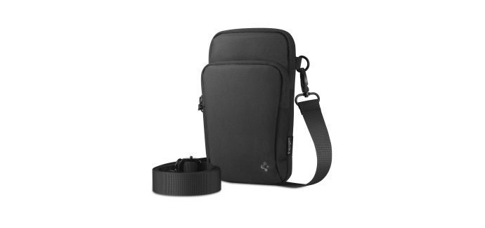 Amazon: Sac Bandoulière Spigen KD400 - 2 Pochettes, Noir à 11,99€ (au lieu de 19,99€)