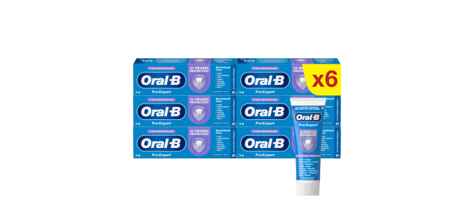 Amazon: Lot de 6 dentifrices Oral B Pro Expert pour les dents sensibles à 8,8€ (au lieu de 13,94€) (via prév