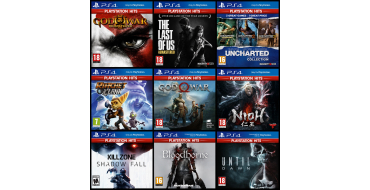 E.Leclerc: Sélection de jeux PlayStation Hits PS4 à 9,90€ (au lieu de 15,90€)