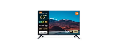 Amazon: TV 65" Xiaomi TV F 65 - 4K UHD, Smart TV, Fire TV, Alexa, HDR10, MEMC à 379€ (au lieu de 398€)