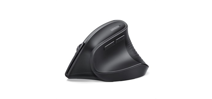 Amazon: Souris ergonomique sans fil UGREEN - Verticale, 2,4G, Bluetooth, 4000 DPI, 5 boutons à 14,97€