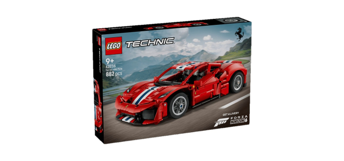 Amazon: LEGO 42235 Ferrari 488 Pista (LEGO Technic) à 54,99€ (au lieu de 64,99€)