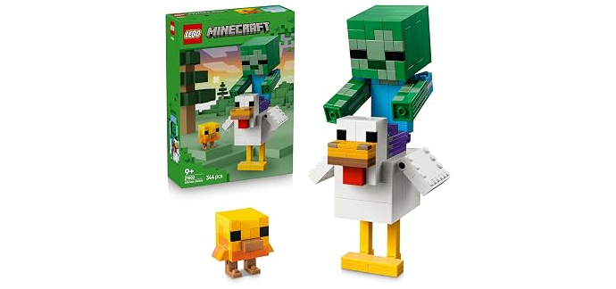 Amazon: LEGO Minecraft Poule Chevauchée (21582) à 24,99€ (au lieu de 29,99€)