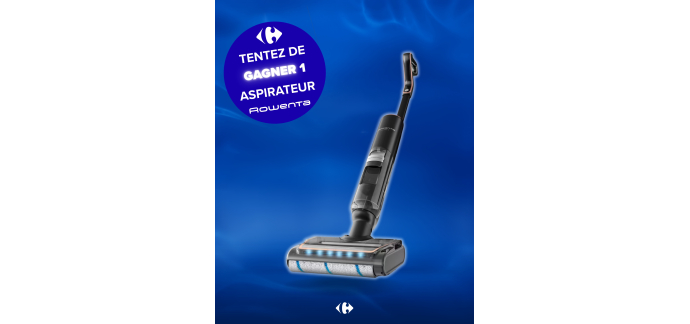 Carrefour: 1 aspirateur laveur sans fil Rowenta X-Clean 7 GZ5736E0 à gagner