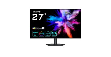 Amazon: Écran PC 27" WOLED Gigabyte GO27Q24G - Quad HD, 240Hz, HDR400, G-Sync/FreeSync, 0,03ms à 297,51€