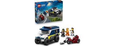 Amazon: LEGO® City Le Fourgon Pénitentiaire (60479) à 12,99€ (au lieu de 19,99€)