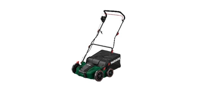 LIDL: PARKSIDE Scarificateur/aérateur électrique PELV 1800 C3 - 1800 W, 600 m², bac 50 L à 69€