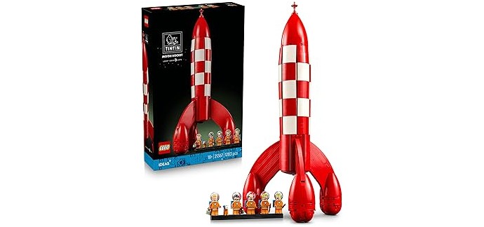 Amazon: LEGO® Ideas La Fusée de Tintin (21367) à 144,99€ (au lieu de 159,99€)