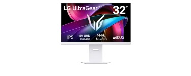 Amazon: Ecran PC 32" LG Ultragear 32G810SA-W - IPS, 4K, 1ms, 144Hz à 399,99€ (au lieu de 446,86€)