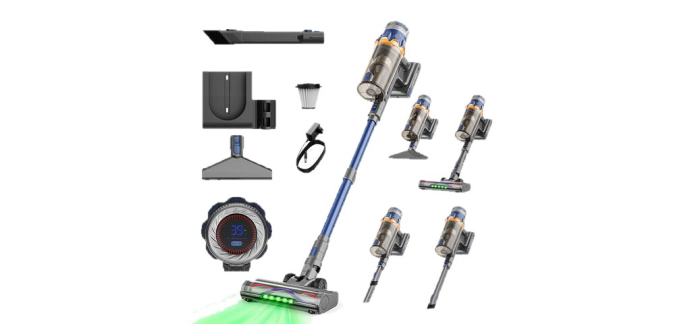 JoyBuy: COTIAR S25 aspirateur à main sans fil - 650 W, 60 kPa, autonomie 70 min à 79,98€