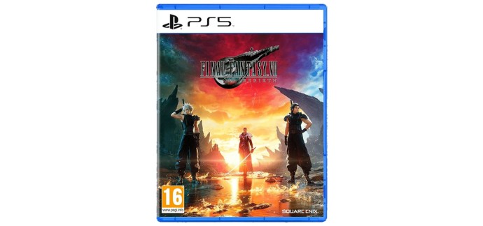 Amazon: Final Fantasy VII Rebirth (PS5) à 24,99€ (au lieu de 49,99€)