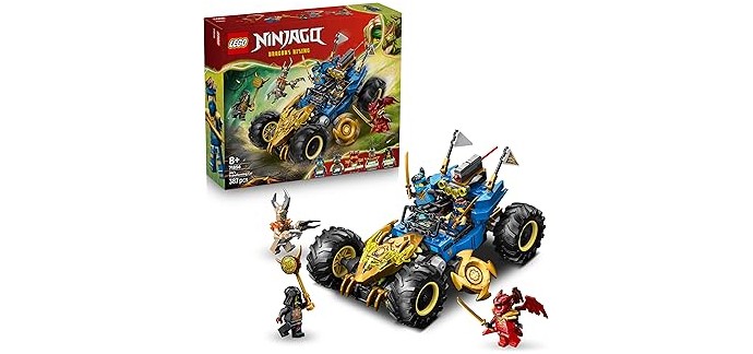 Amazon: LEGO® Ninjago 2-en-1 La Voiture Transformable de Jay (71856) à 31,99€ (au lieu de 49,99€)