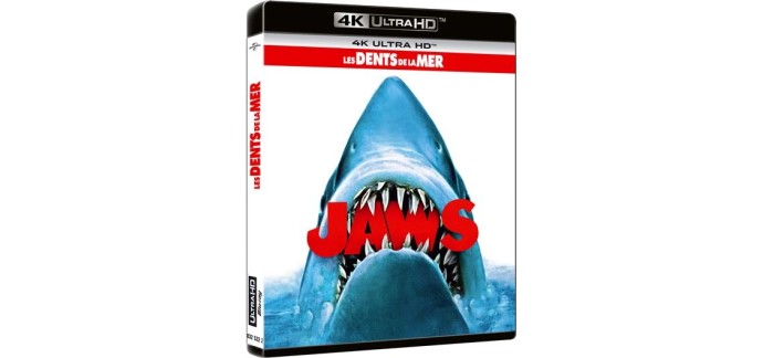 Amazon: Les Dents de la Mer en Blu-Ray 4K Ultra HD à 13,07€ (au lieu de 14,9€)
