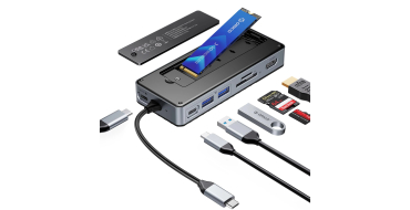Amazon: Station d'accueil Orico 8-en-1 USB C avec Boîtier SSD M.2 à 31,99€ (au lieu de 39,99€)