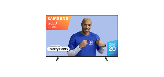 Conforama: Téléviseur QLED SAMSUNG TQ65Q7FAAUXXC - UHD 4K 65 pouces (163 cm) à 549€ (au lieu de 649€)