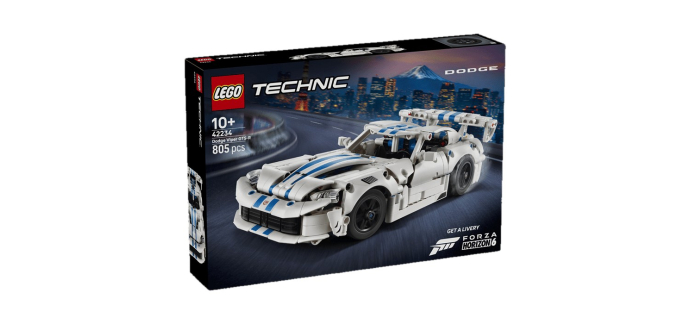Carrefour: LEGO 42234 Dodge Viper GTS-R (LEGO Technic) à 52,99€ (au lieu de 64,99€)