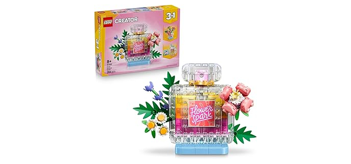 Amazon: LEGO® Creator 3-en-1 Flacon de Parfum au Décor Floral (31383) à 21,99€ (au lieu de 29,99€)