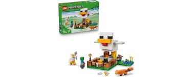 Amazon: LEGO® Minecraft La Ferme à Poulet (21585) à 13,99€ (au lieu de 19,99€)