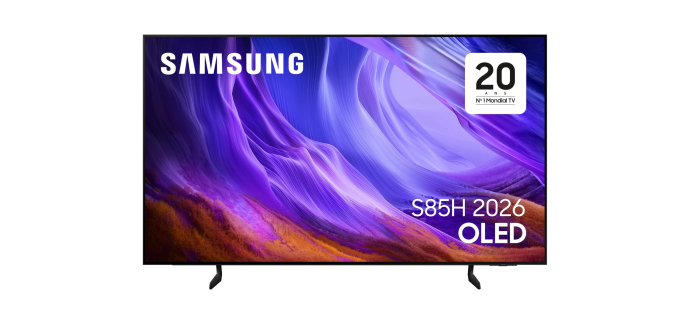 Amazon: TV 65" Samsung TQ65S85H - OLED, 2026, 120 Hz à 1199€ (au lieu de 1890€)