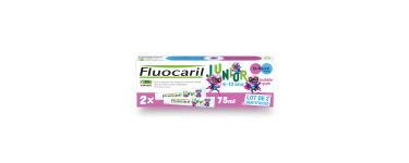 Amazon: Dentifrice Enfant Fluocaril - 6-13 ans, Bubble Gum, Bi-Fluoré 2x75 ml à 2,5€ (au lieu de 5,81€)