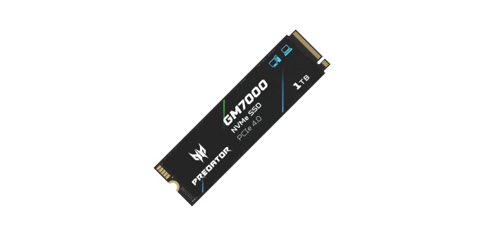 Amazon: SSD M.2 2280 NVMe Acer Predator GM7000 2 To - 7400 Mo/s à 246,99€