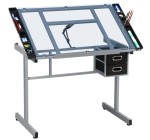 Amazon: Table à dessin inclinable Yaheetech - Verre trempé à 88,81€ (au lieu de 100,99€)