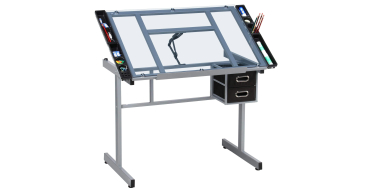 Amazon: Table à dessin inclinable Yaheetech - Verre trempé à 88,81€ (au lieu de 100,99€)