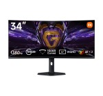 Amazon: Écran PC Gamer Incurvé 34" Xiaomi C34WQDA-RGGL - WQHD 219, 180 Hz, 1 ms, 1500R, FreeSync à 269€