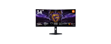 Amazon: Écran PC Gamer Incurvé 34" Xiaomi C34WQDA-RGGL - WQHD 219, 180 Hz, 1 ms, 1500R, FreeSync à 269€