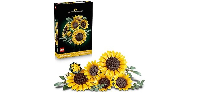Amazon: LEGO® Botanicals Le Bouquet de Tournesols (11502) à 41,99€ (au lieu de 46,76€)
