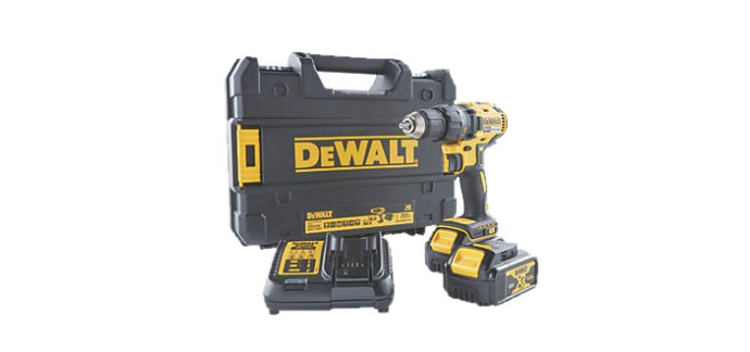 Screwfix: Perceuse visseuse sans fil brushless DEWALT DCD777M2T-QW 18V Li-Ion XR 2 x 4Ah à 179,99€