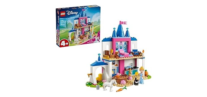 Amazon: LEGO® Disney Princess Château de Cendrillon et Ses Amis Animaux (43283) à 20,99€